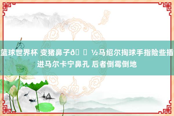 篮球世界杯 变猪鼻子🐽马绍尔掏球手指险些插进马尔卡宁鼻孔 后者倒霉倒地