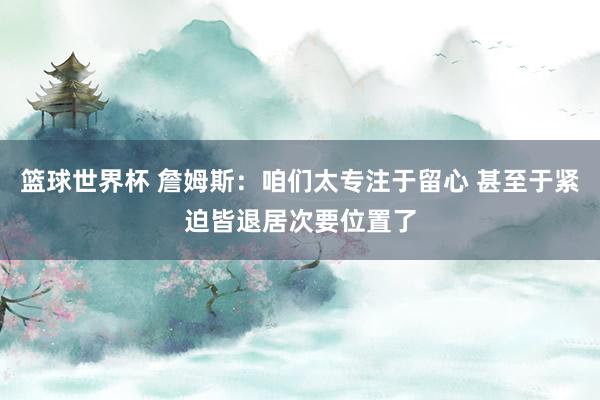 篮球世界杯 詹姆斯：咱们太专注于留心 甚至于紧迫皆退居次要位置了