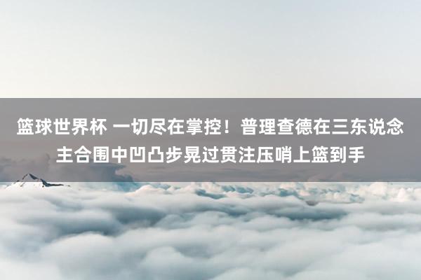 篮球世界杯 一切尽在掌控！普理查德在三东说念主合围中凹凸步晃过贯注压哨上篮到手